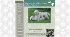 Desktop Screenshot of golden-retriever-hvalp.dk