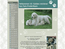 Tablet Screenshot of golden-retriever-hvalp.dk